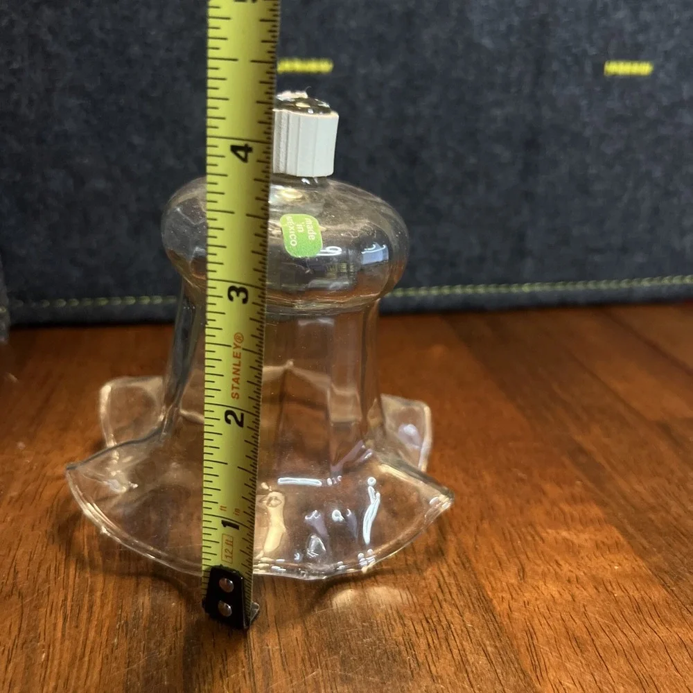 Vintage HOME INTERIORS/ HOMCO clear ruffle votive cup‎ - CANDLE HOLDERS EUC